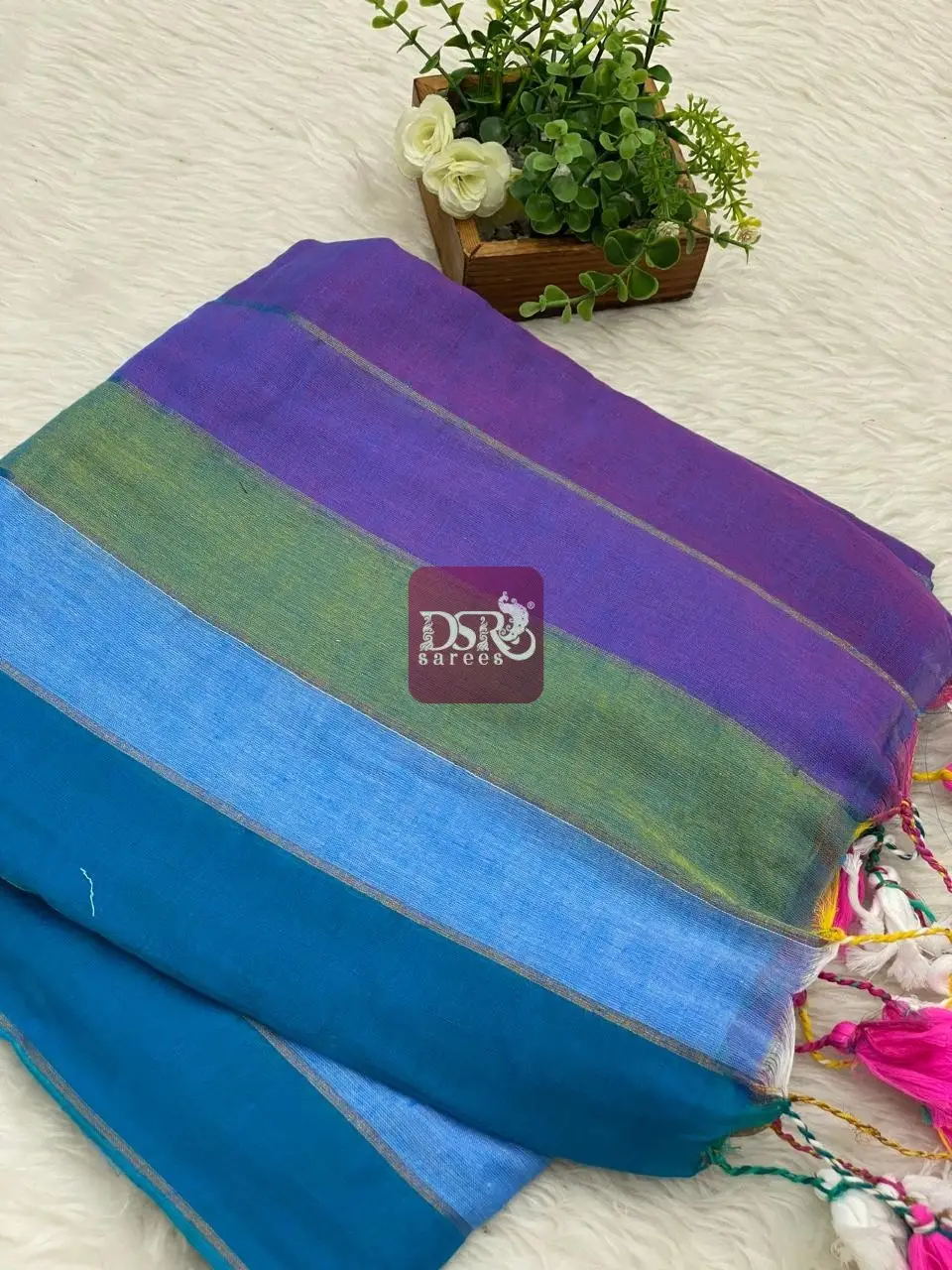 Rainbow Mul Mul Cotton Sarees