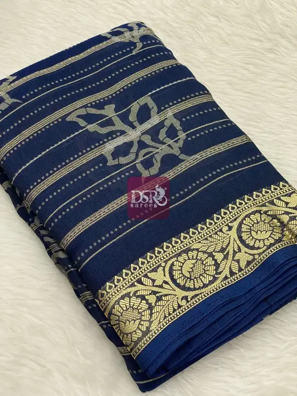 Georgette Chiffon Sarees - Vol1
