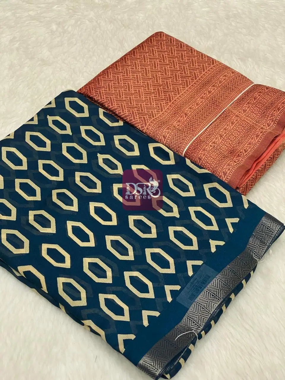 Viscose Chiffon Sarees + Free Saree
