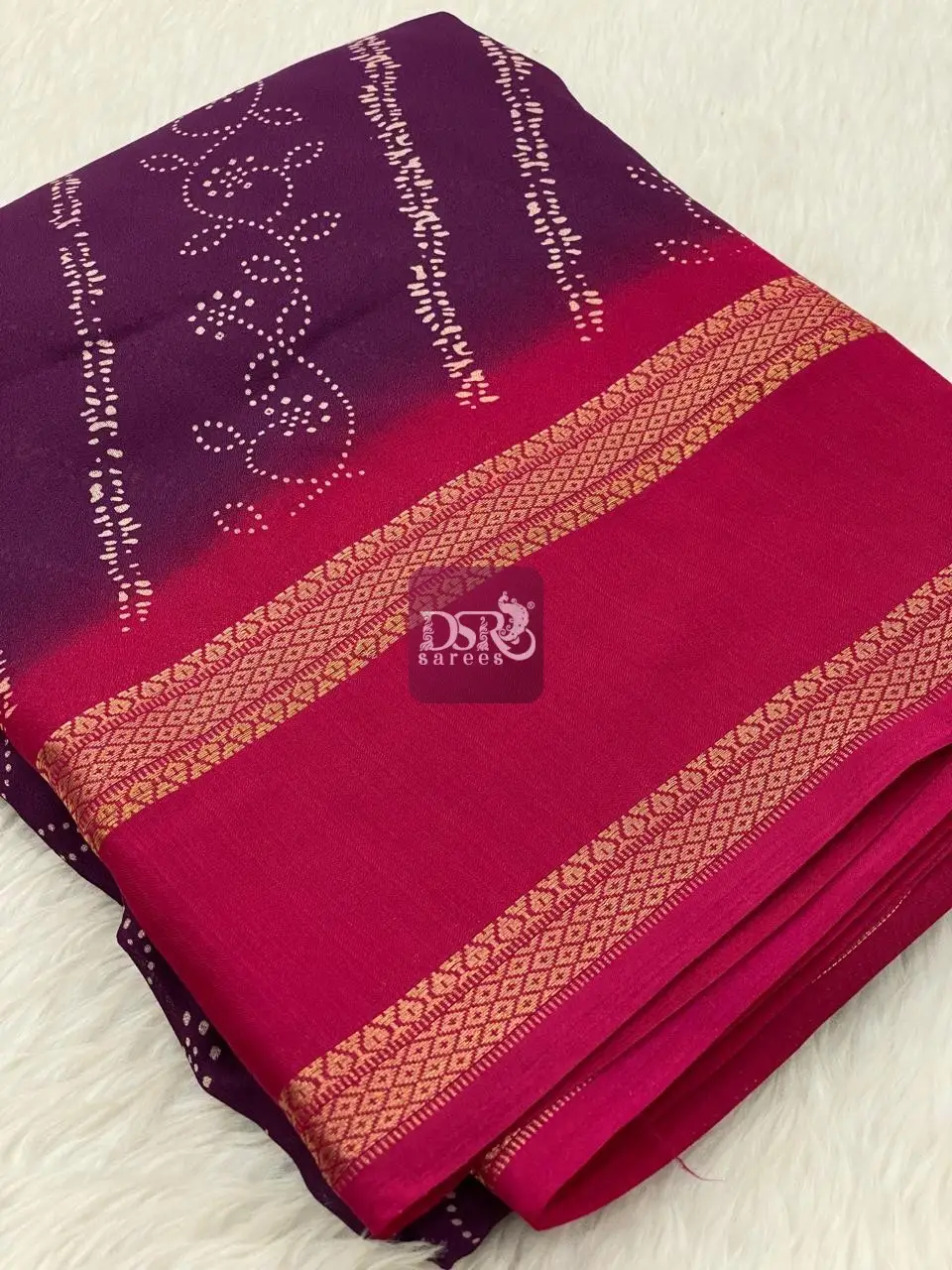 Viscose Chiffon Sarees - vol1