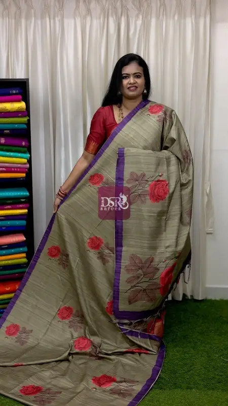 Semi Tussar Saree - Vol3