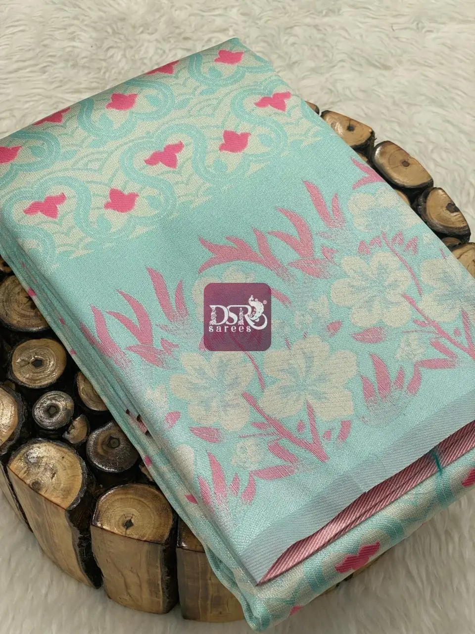 Silver Tissue Semi Silk Sarees