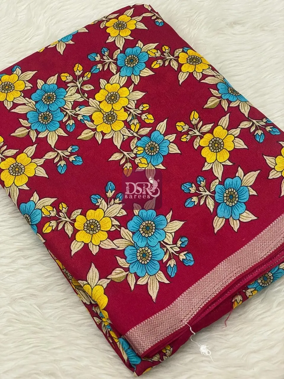 Viscose Chiffon Saree - vol8