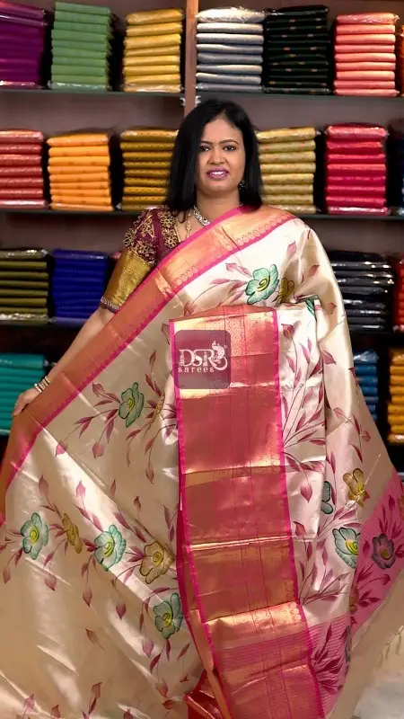 Printed Tissue Silk Sarees