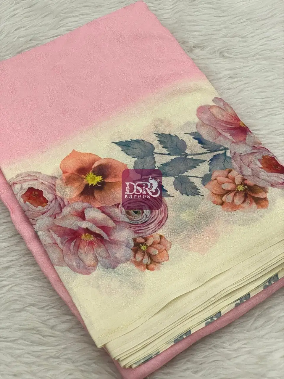 Viscose Digital Print Sarees