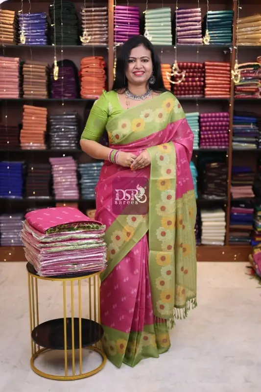 Linen Khadhi Tissue Sarees