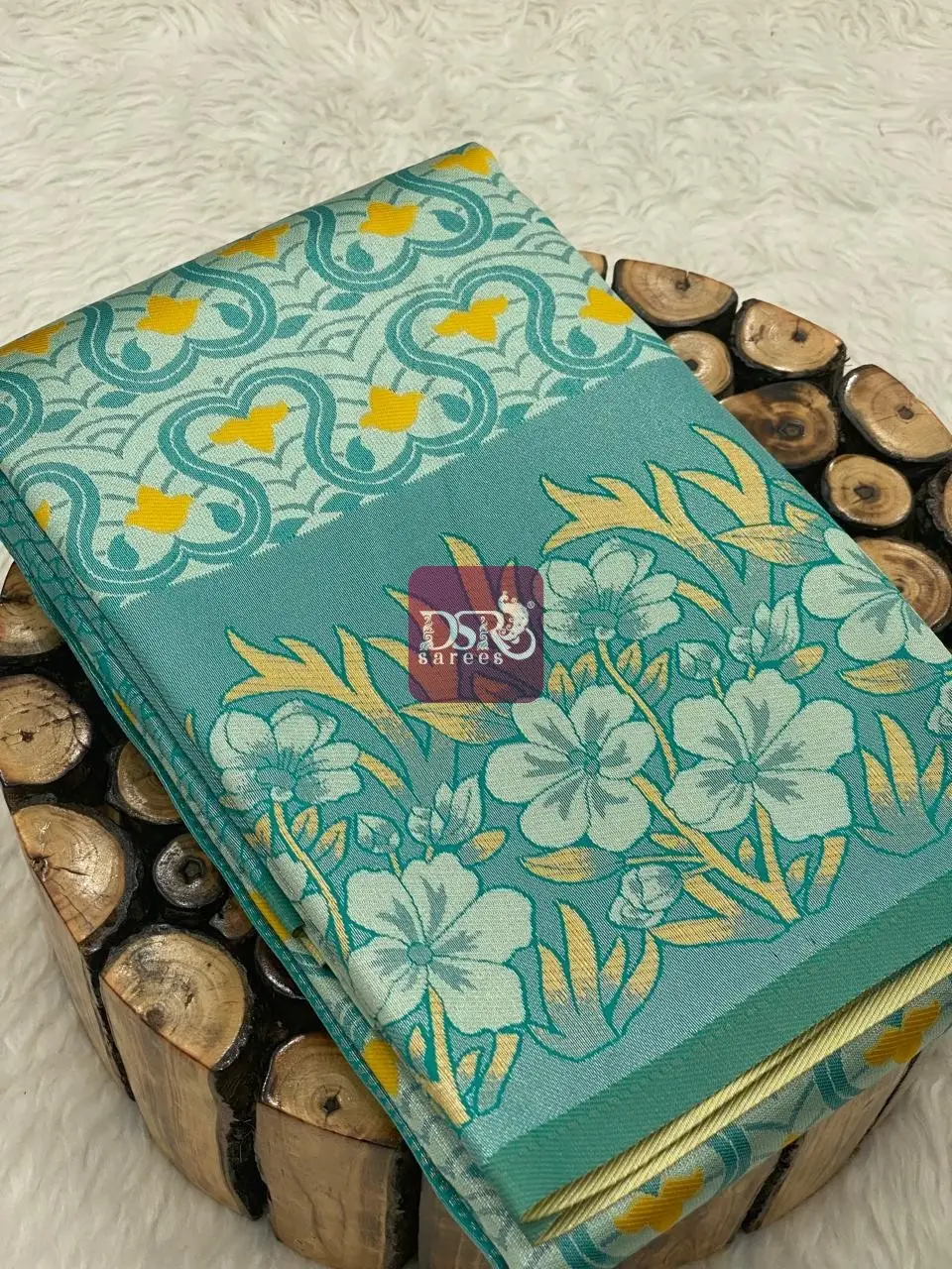 Silver Tissue Semi Silk Sarees