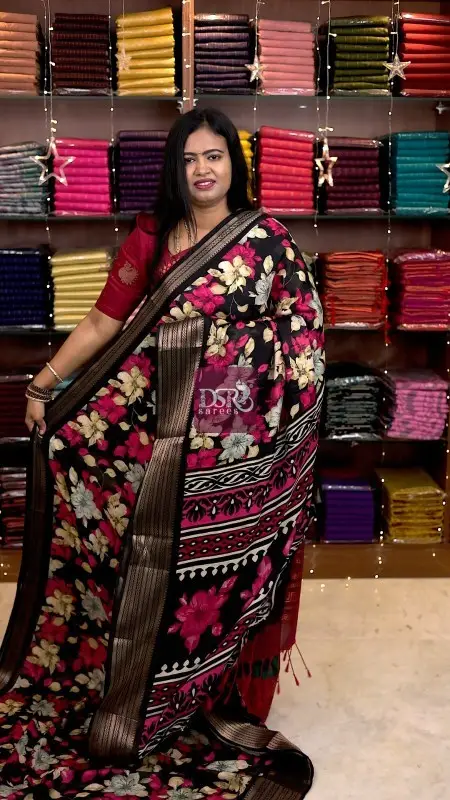 Viscose Chiffon Saree - vol7