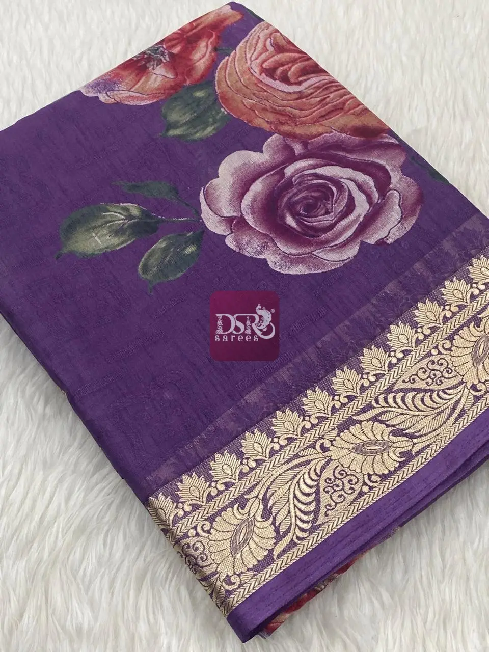 Viscose Chiffon Saree - vol8