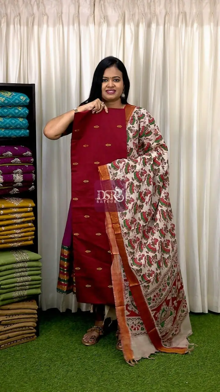 2 Pc Semi Dupion Salwar Suits