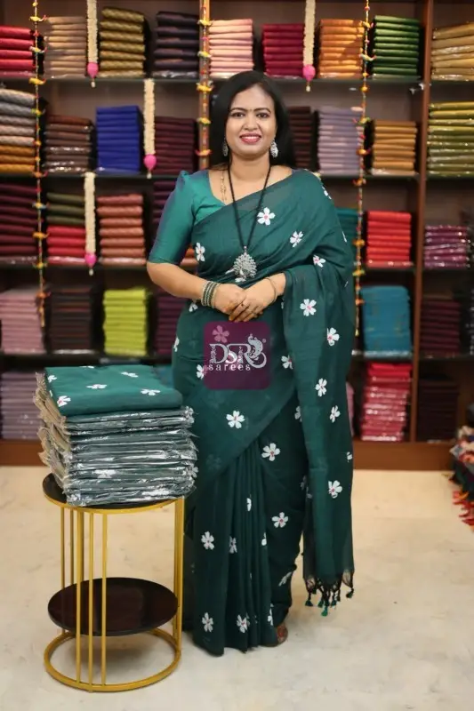 Printed Khadhi Cotton Saree