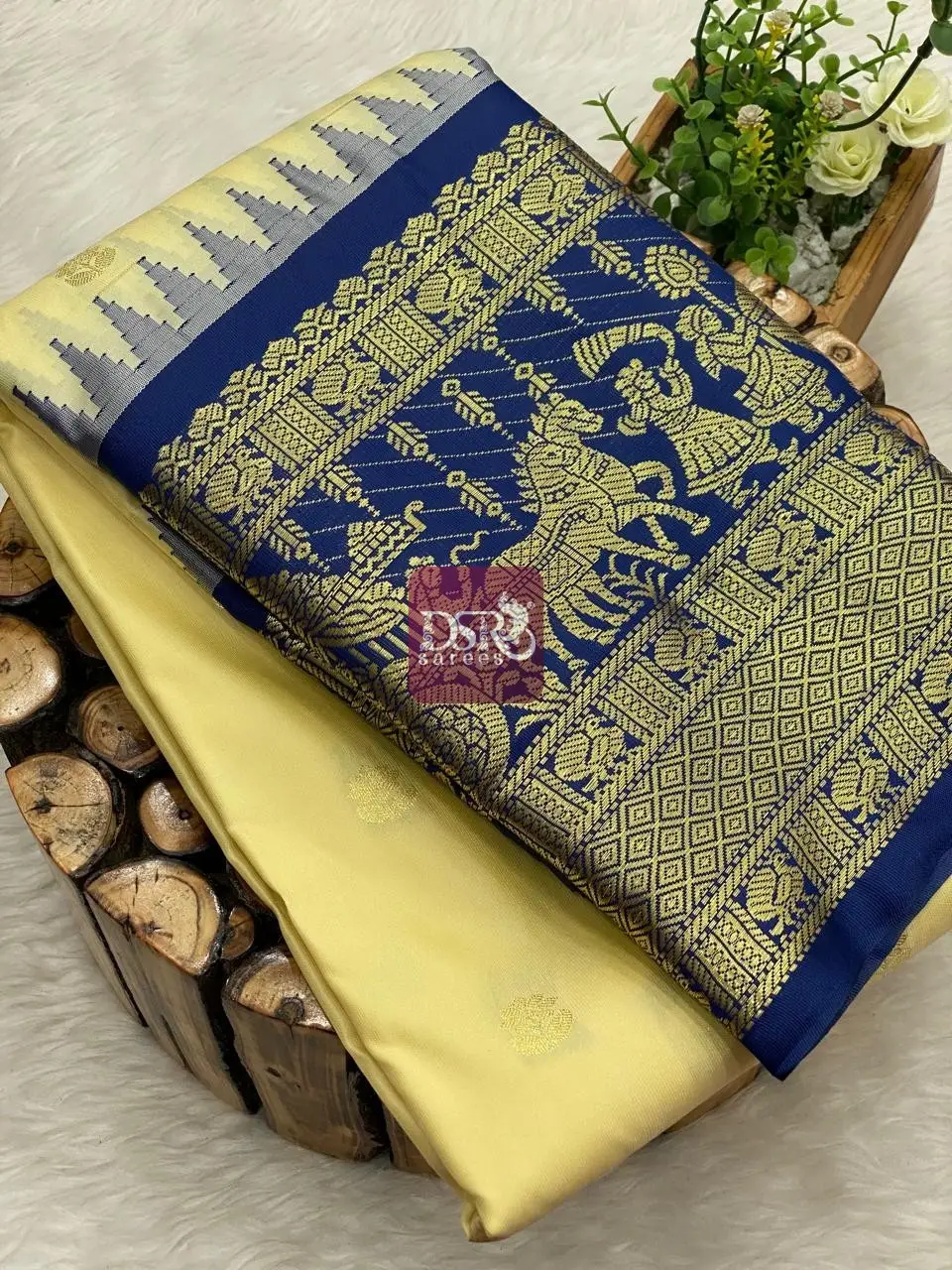 Semi Gadwal Border Sarees - Vol 1