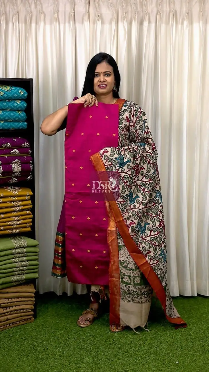 2 Pc Semi Dupion Salwar Suits