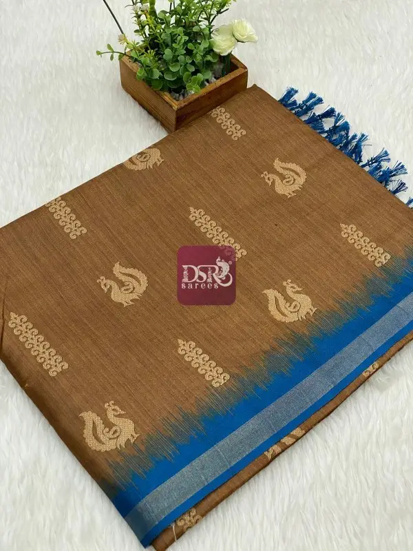 Semi Tussar Jute Silk Sarees