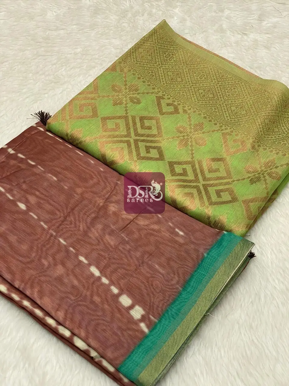 Banarasi  Soft Cotton + Chanderi Saree