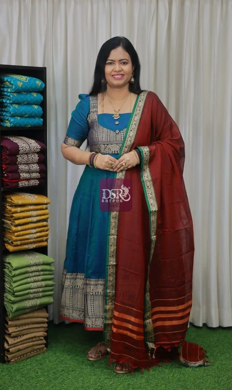 Narayanpet Anarkali Unstitched Salwar Sets