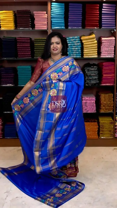 Embroidery Mysore Crepe Saree