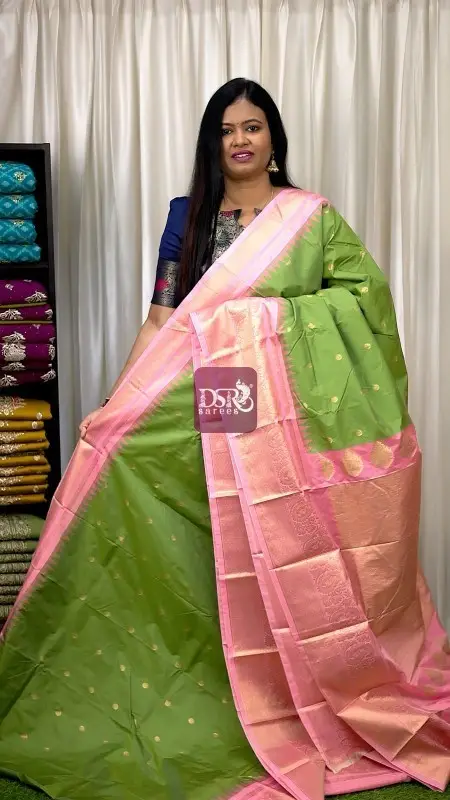 Semi Gadwal Border Sarees