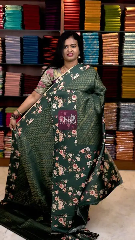Floral Gaji Banarasi Silk