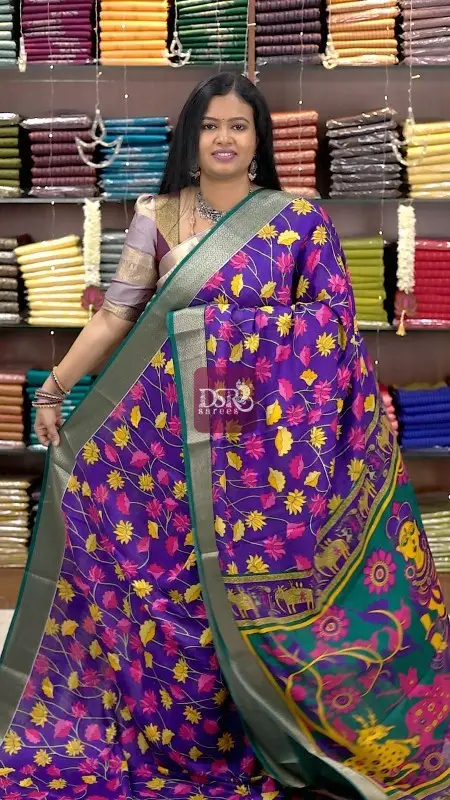 Viscose Chiffon Sarees