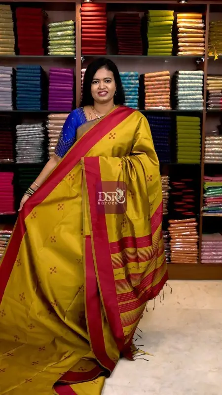 Kanchi Semi Silk Meena Butta Saree