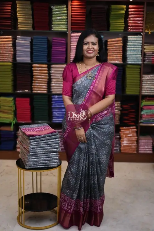 Bandhini Semi Dola Sarees