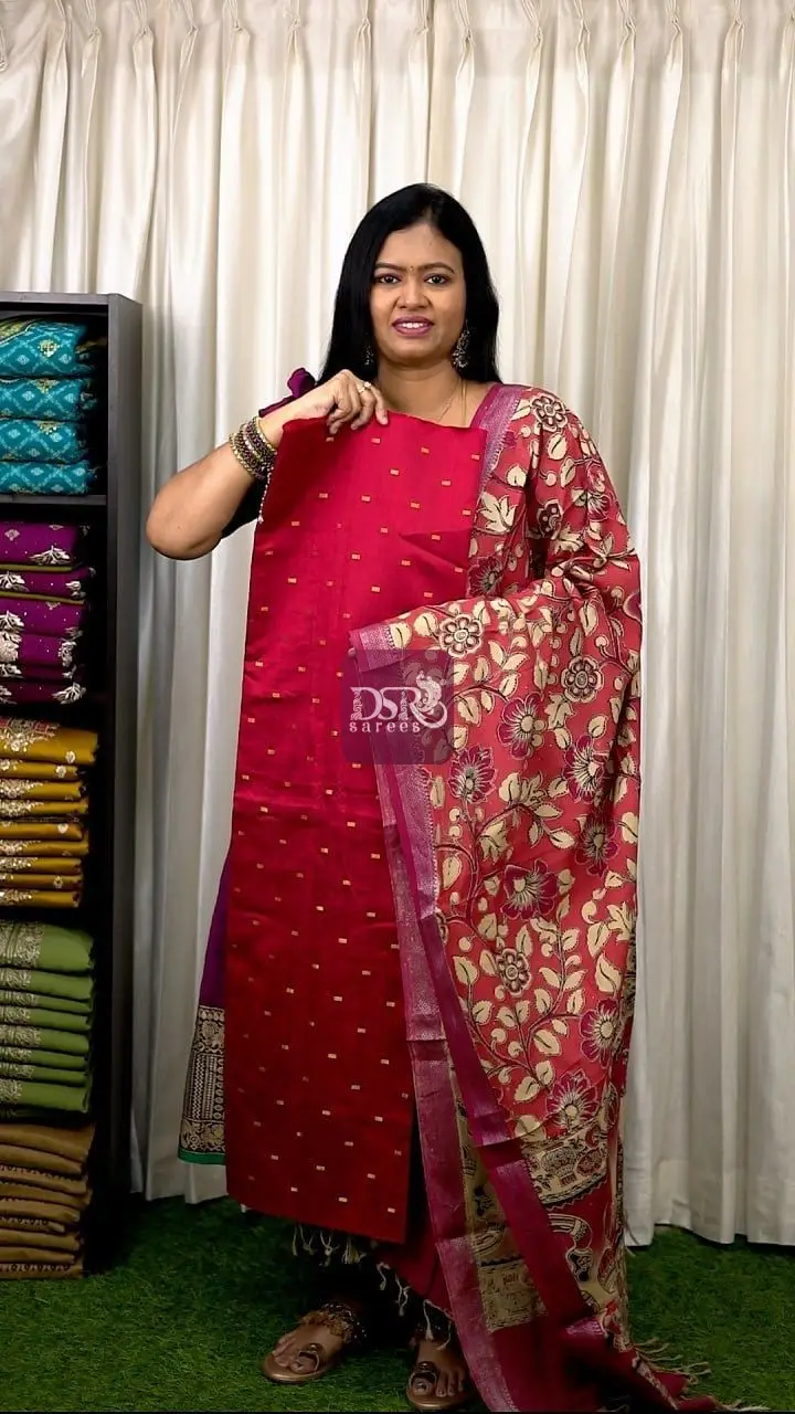 2 Pc Semi Dupion Salwar Suits - vol1