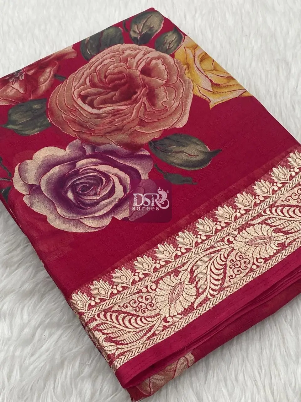 Viscose Chiffon Saree - vol8
