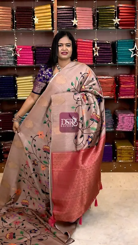 Paithani tussar silk sarees