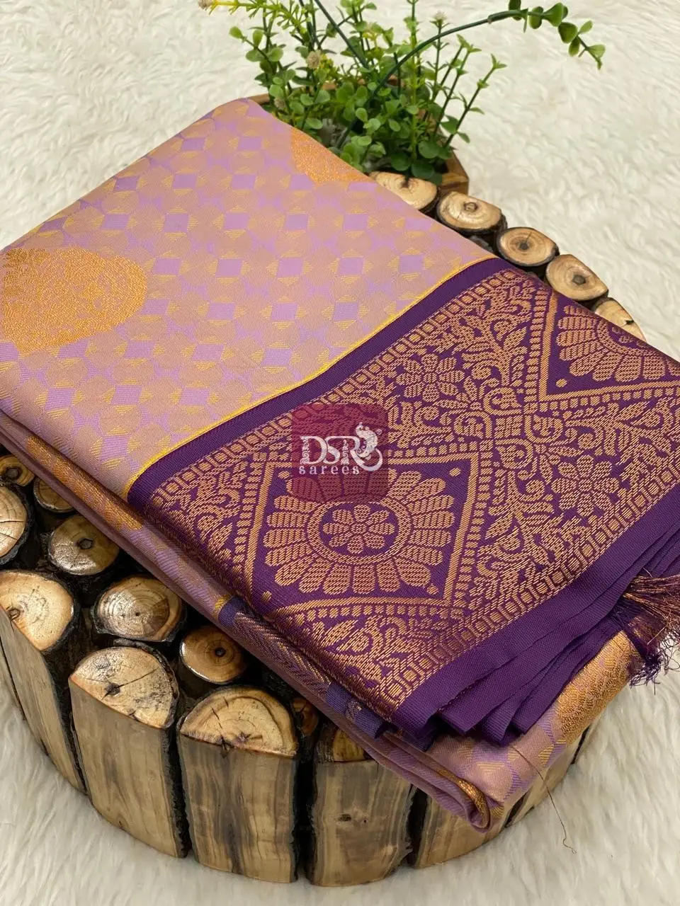 Korvai Border Embose Soft Silk