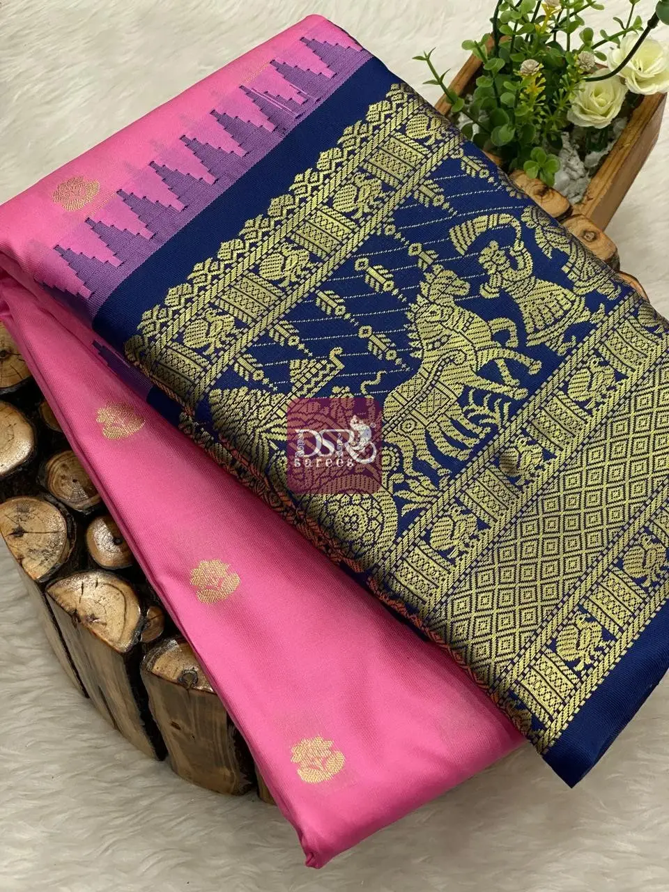 Semi Gadwal Border Sarees - Vol 1
