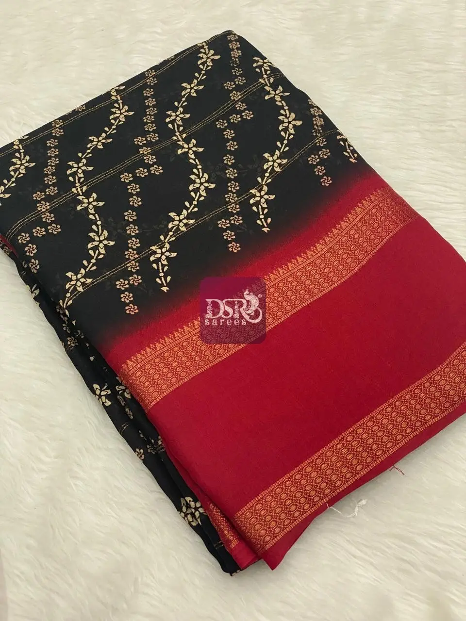 Viscose Chiffon Saree - vol9