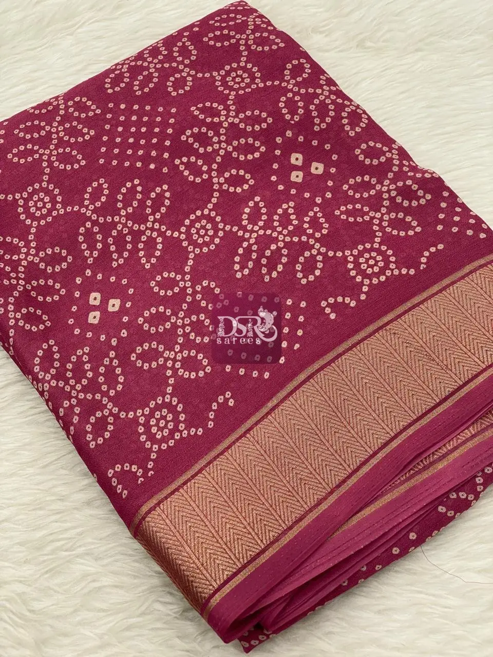 Viscose Chiffon Saree - vol6