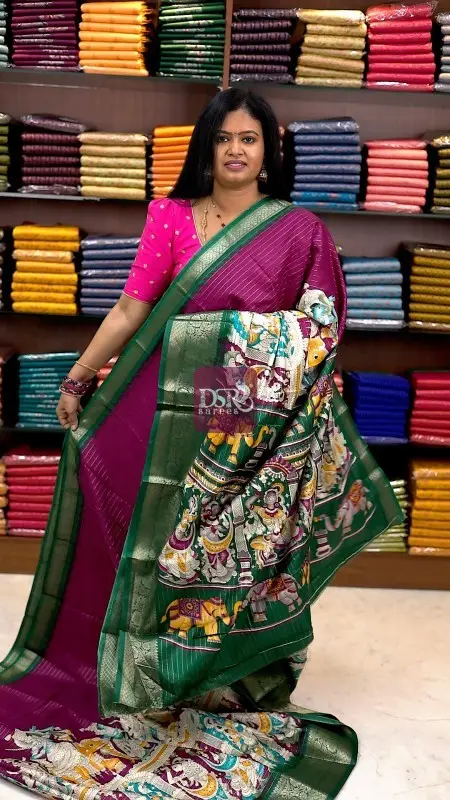 Kalamkari Dola Saree