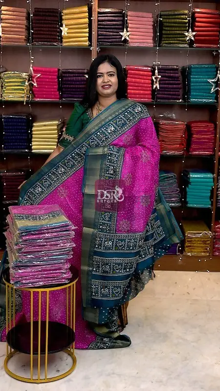 Bandhini Semi Dola Sarees