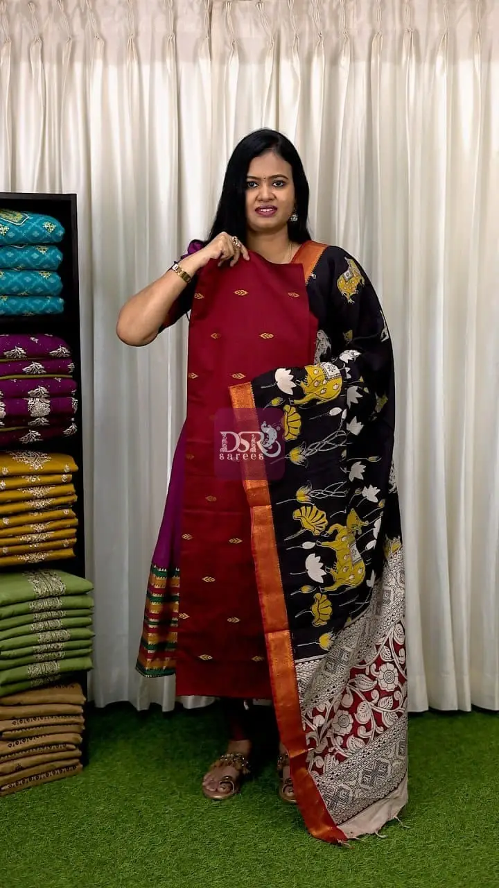 2 Pc Semi Dupion Salwar Suits