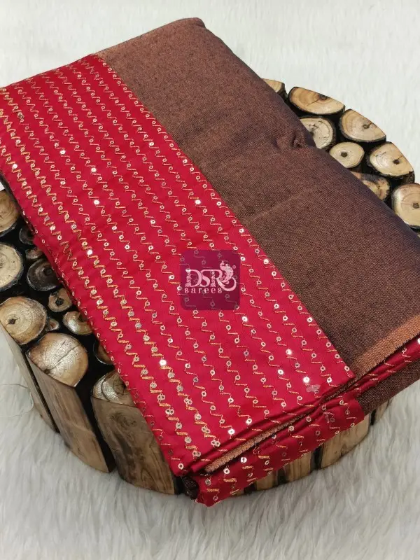 Tissue Saree With Designer Blouse