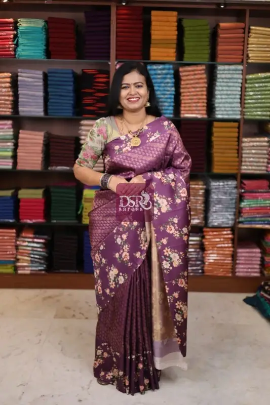 Floral Gaji Banarasi Silk