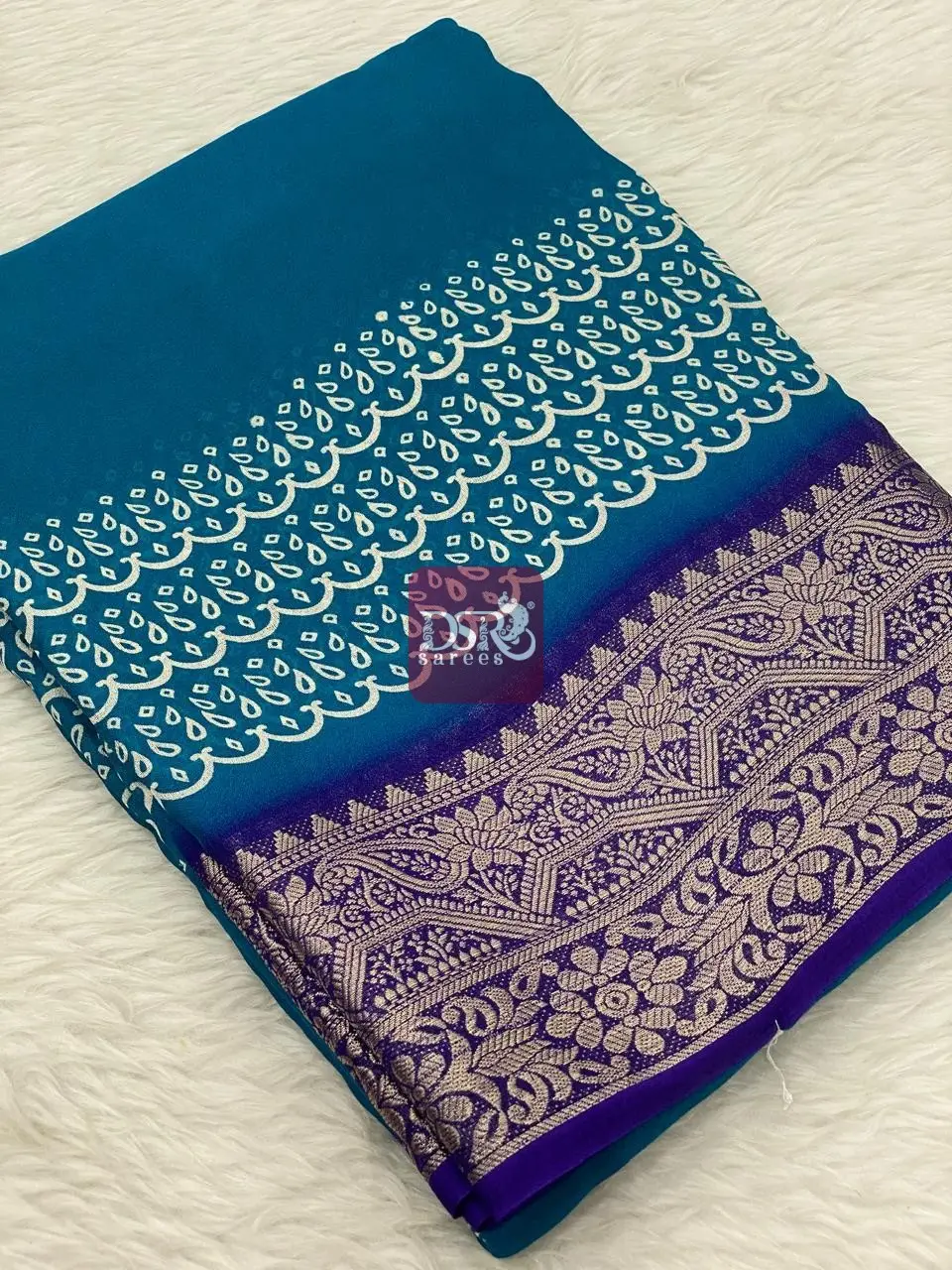 Viscose Chiffon Saree - vol6