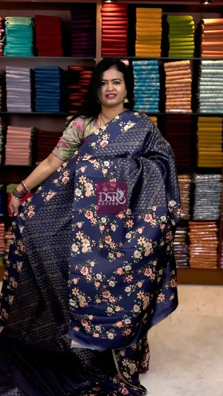 Floral Gaji Banarasi Silk