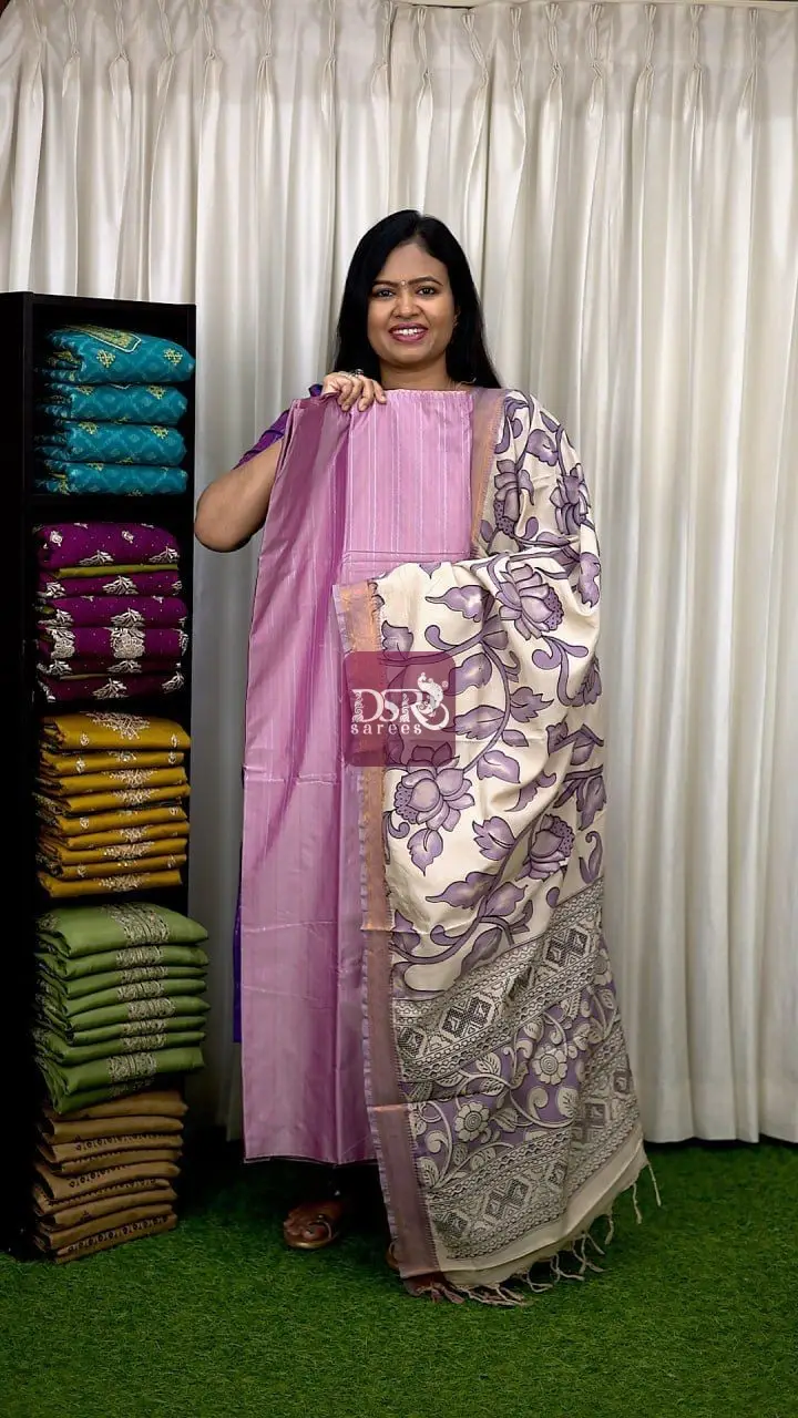 Arani Semi Silk With Nizam Border Dupatta