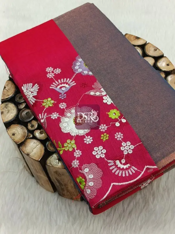 Tissue Saree With Designer Blouse