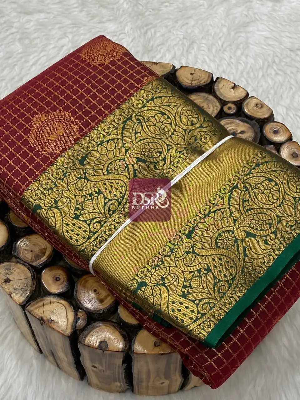 Checks Butta Bridal Sarees