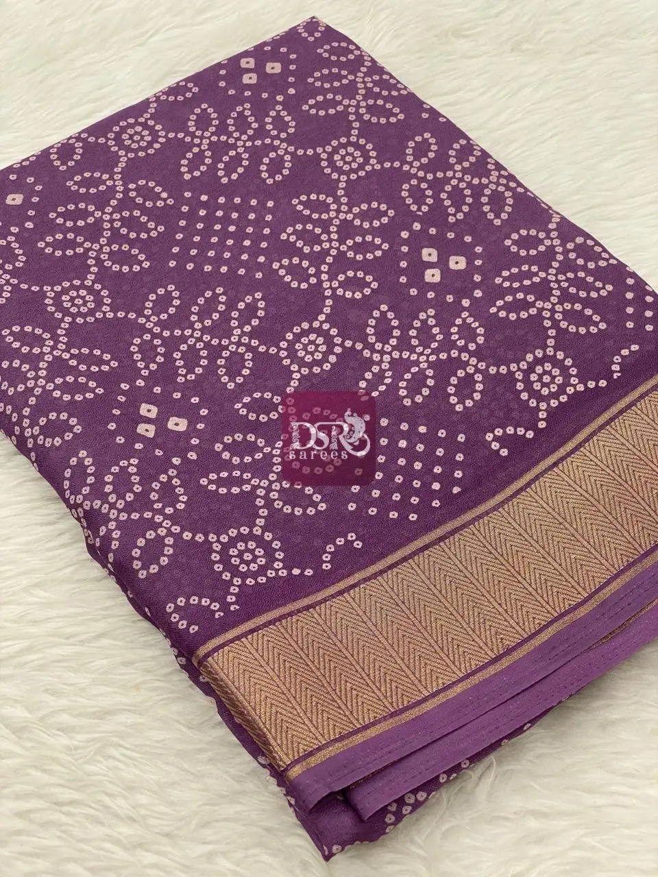 Viscose Chiffon Saree - vol6