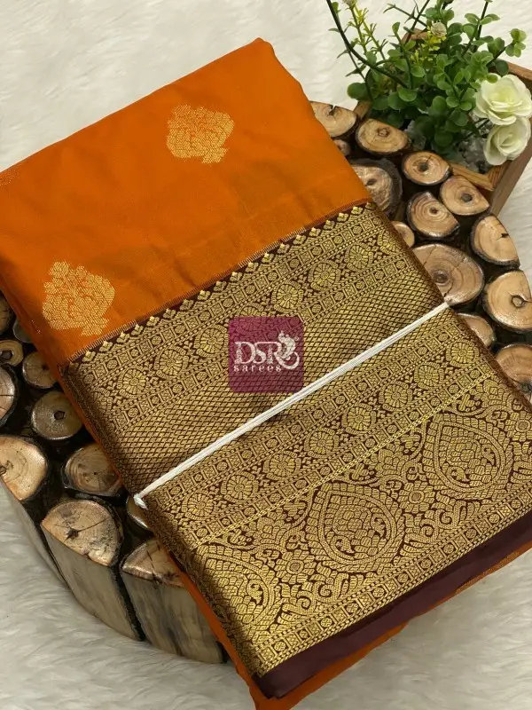 Rust Orange Bridal Sarees