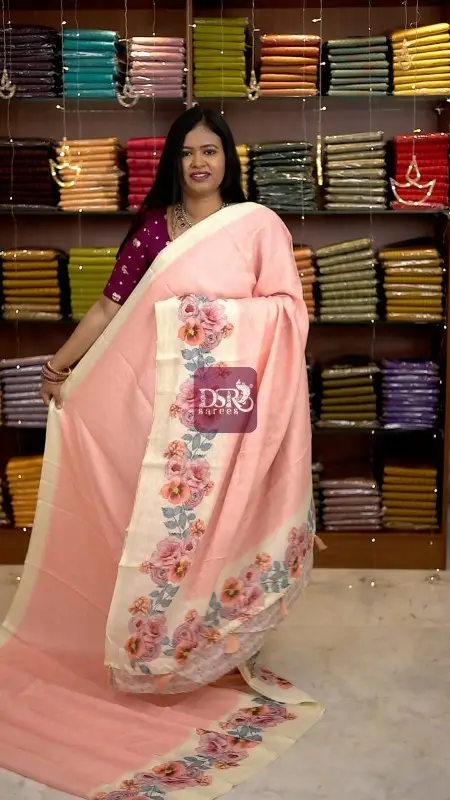 Viscose Digital Print Sarees