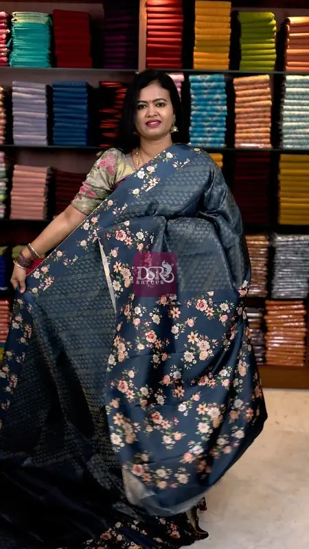 Floral Gaji Banarasi Silk