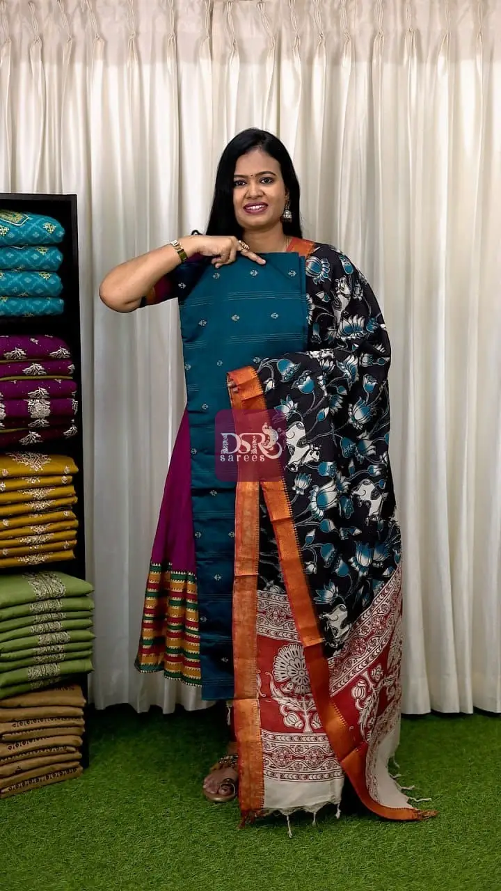 2 Pc Semi Dupion Salwar Suits