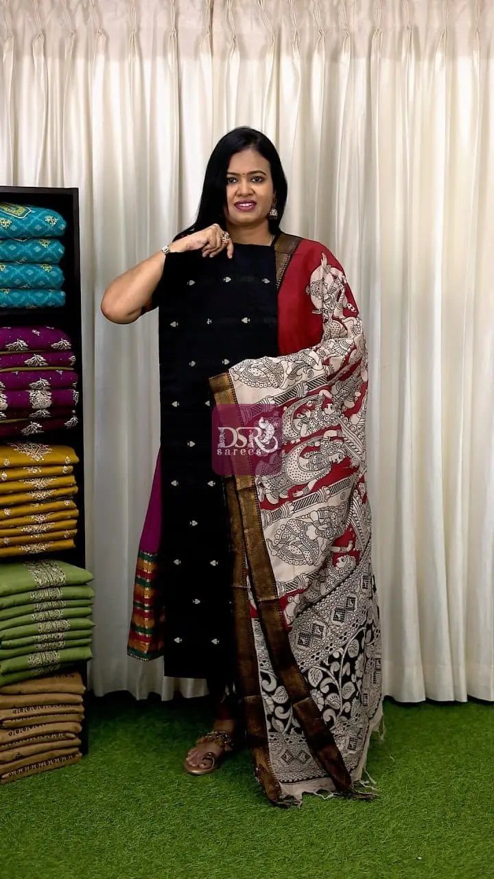 2 Pc Semi Dupion Salwar Suits