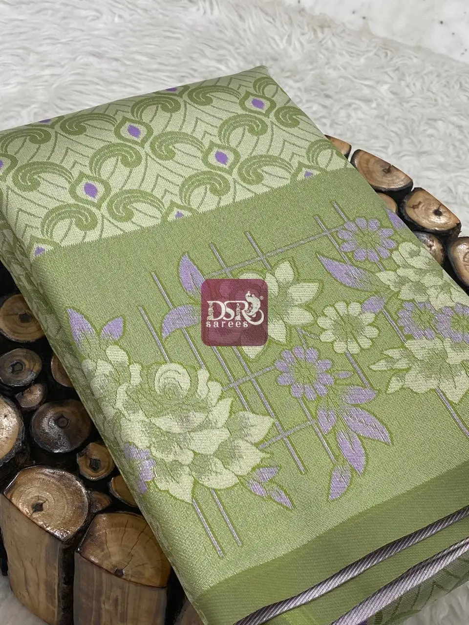 Silver Tissue Semi Silk Sarees
